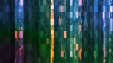 Dikey yüksek teknoloji barlar, çok renkli, Abstract, Loopable, 4 k pırıltı yayın