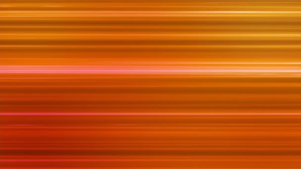 Broadcast Horizontal Hi-Tech Lines, Orange, Abstract, Loopable, 4K — Stock Video