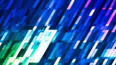 Pırıltı eğik yüksek teknoloji küçük barlar, çok renkli, Abstract, Loopable, 4 k yayın