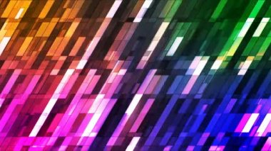 Pırıltı eğik yüksek teknoloji küçük barlar, çok renkli, Abstract, Loopable, 4 k yayın