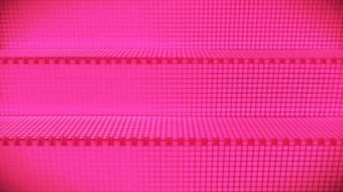 Pulsating Hi-Tech Küpleri Duvar Sahnesi, Pembe Etkinlikler, 3D, Döngülenebilir, 4K