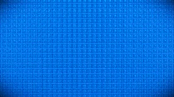 Transmisja Pulsujące Tech Cubes Wall Niebieski Wydarzenia Pętla — Wideo stockowe