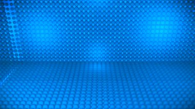 Pulsating Yüksek-Teknolojik Küreler Sahne, Mavi, Olaylar, 3D, Döndürülebilir, HD