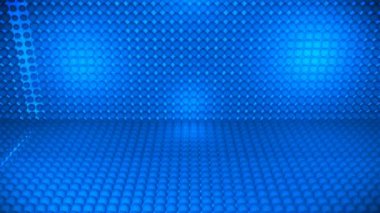 Pulsating Yüksek-Teknolojik Küreler Sahne, Mavi, Olaylar, 3D, Döndürülebilir, 4K