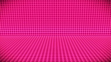 Yayın Yüksek Teknoloji Kare Şablonları Duvar Sahnesi, Pembe, Olaylar, 3D, Döngülenebilir, 4K