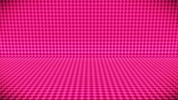 Broadcast Passing Tech Squared Patterns Wall Stage Pink Events Loopable — Stock video