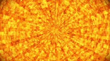 Hi-Tech Parıldayan Soyut Patern Tüneli, Altın, Endüstriyel, Döngüsel, 4K