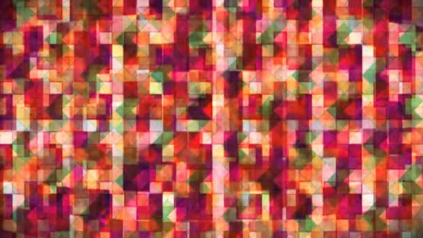 Difusión Alta Tecnología Brillante Patrones Abstractos Pared Multicolor Eventos Loopable — Vídeos de Stock