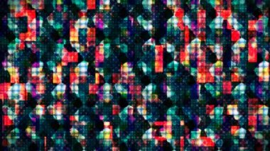 Hi-Tech Parıldayan Soyut Desenler Duvarı, Çoklu Renkler, Olaylar, 2D, Döngüsel, 4K