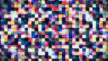 Hi-Tech Parıldayan Soyut Desenler Duvarı, Çoklu Renkler, Olaylar, 2D, Döngüsel, 4K