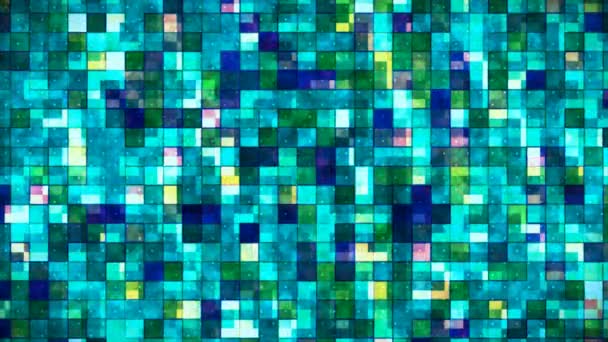 Difusión Alta Tecnología Brillante Patrones Abstractos Pared Multicolor Eventos Loopable — Vídeo de stock