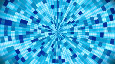 Hi-Tech Parıldayan Soyut Patern Tüneli, Çoklu Renk Endüstriyel, Döngüsel, 4K