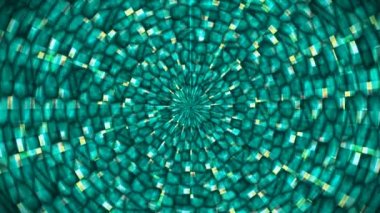 Hi-Tech Parıldayan Soyut Patern Tüneli, Çoklu Renk Endüstriyel, Döngüsel, 4K