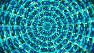 Hi-Tech Parıldayan Soyut Patern Tüneli, Çoklu Renk Endüstriyel, Döngüsel, 4K