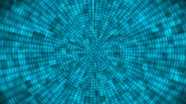 Hi-Tech Parıldayan Soyut Patern Tüneli, Çoklu Renk Endüstriyel, Döngüsel, 4K