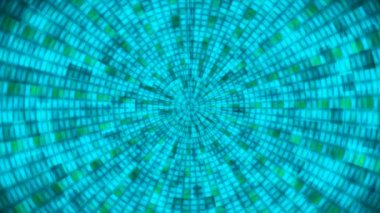 Hi-Tech Parıldayan Soyut Patern Tüneli, Çoklu Renk Endüstriyel, Döngüsel, 4K