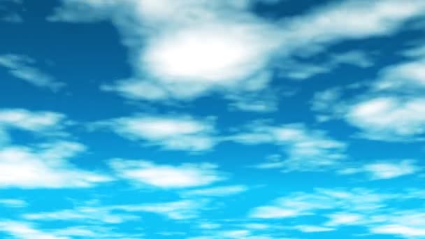 Omroepwolken vliegen door, lucht, blauw, abstract, Hd — Stockvideo