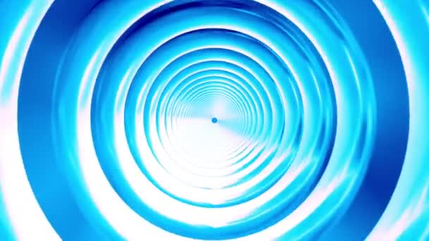 Uitzending Endless Hi-Tech Tunnel, Blauw, Industrieel, Loopbaar, Hd — Stockvideo