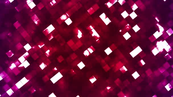 Broadcast Twinkling Fire Light Diamonds, Maroon, Abstract, Loopable, HD — Stock Video