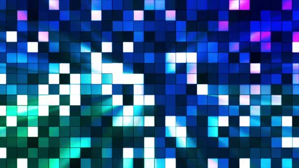 Radiodiffusion Twinkling Hi-Tech Squares, Bleu, Abstrait, Boucle, En Haute Qualité 