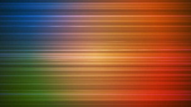 Broadcast Horizontal Hi-Tech Lines, Multi Color, Abstracto, Loopable, HD — Vídeo de stock