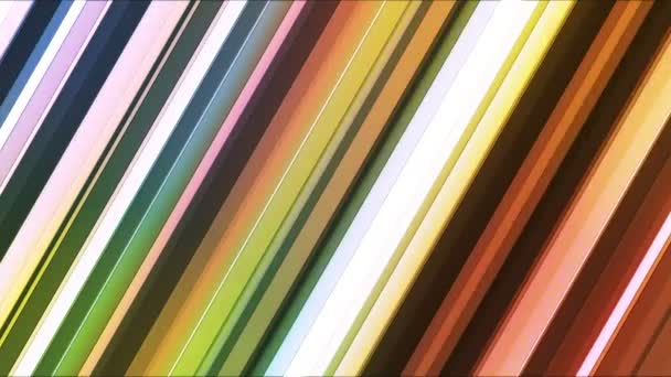 Difusión Twinkling Slant Hi-Tech Bares, Multi Color, Abstracto, Loopable, HD — Vídeos de Stock
