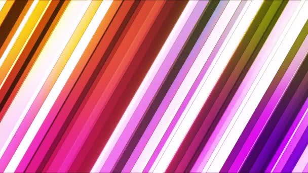 Broadcast Twinkling Slant Hi-Tech Bars, Multi Color, Abstract, Loopable, HD — Stock Video