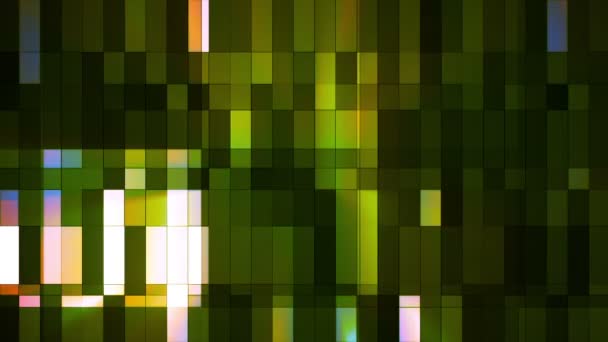 Broadcast Twinkling Hi-Tech Small Bars, Green, Abstract, Loopable, HD — Stock Video