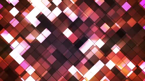 Broadcast Twinkling Squared Diamonds, Orange, Abstract, Loopable, HD — Stock Video