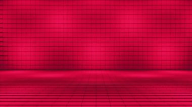 Pulsating Hi-Tech Aydınlatılmış Küpler Sahne Zemini, Çoklu Renk, Olaylar, 3D, Döngü, 4K