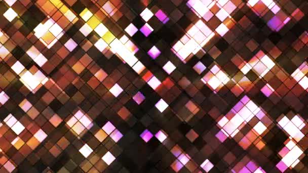 广播 闪烁方形钻石， 棕色， 抽象， 可循环， 高清 — 图库视频影像
