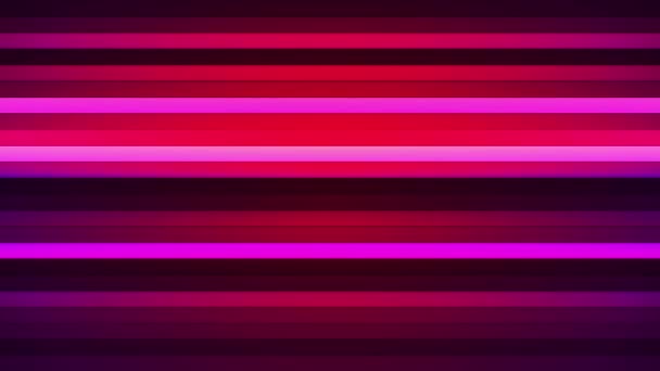 Broadcast Twinkling Horizontal Hi-Tech Bars, Pink, Abstract, Loopable, HD — Stock Video