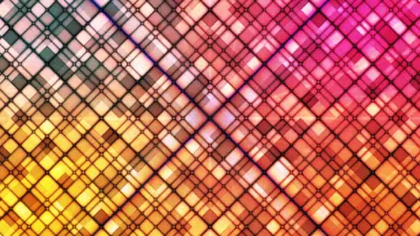 Diffusion De Diamants Cubes Jumelés, Multicolore, Abstrait, Boucle, En Haute Qualité — Video