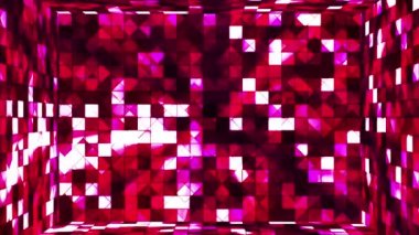 Yayın Twinkling Hi-Tech Squares Oda, Bordo, Soyut, Loopable, Hd