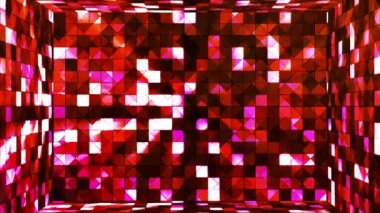 Yayın Twinkling Hi-Tech Squares Oda, Bordo, Soyut, Loopable, Hd