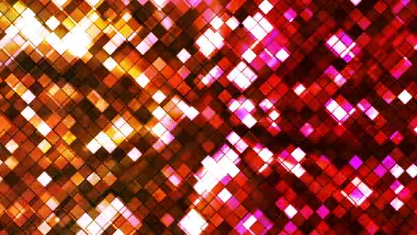 Transmissão Twinkling Quadrado Diamantes, Multi Cor, Abstrato, Loopable, HD — Vídeo de Stock