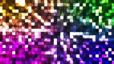 Yayın Twinkling Hi-Tech Kareler, Çok Renkli, Soyut, Döngü, Hd