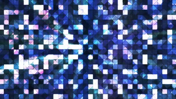 Radiodiffusion Twinkling Hi-Tech Squares, Bleu, Abstrait, Boucle, En Haute Qualité 
