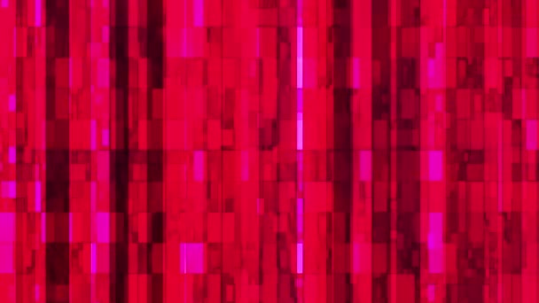 Uitzending Twinkling verticale Hi-Tech bars, rood, abstract, loop bare, HD — Stockvideo