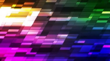 Parıldayan Yatay Eğimli Hi-Tech Küçük Çubuklar, Çok Renkli, Soyut, Döngülü, Hd