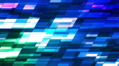 Parıldayan Yatay Eğimli Hi-Tech Küçük Çubuklar, Çok Renkli, Soyut, Döngülü, Hd