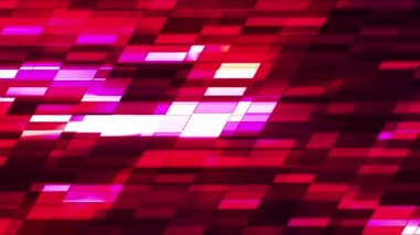 Parıldayan Yatay Eğimli Hi-Tech Küçük Çubuklar, Kırmızı, Soyut, Döngülü, Hd