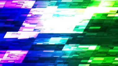 Parıldayan Yatay Eğimli Hi-Tech Küçük Çubuklar, Çok Renkli, Soyut, Döngülü, Hd