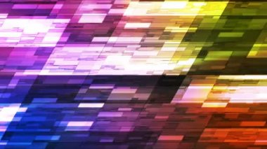 Parıldayan Yatay Eğimli Hi-Tech Küçük Çubuklar, Çok Renkli, Soyut, Döngülü, Hd