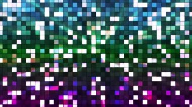 Yayın Twinkling Hi-Tech Kareler, Çok Renkli, Soyut, Döngü, Hd