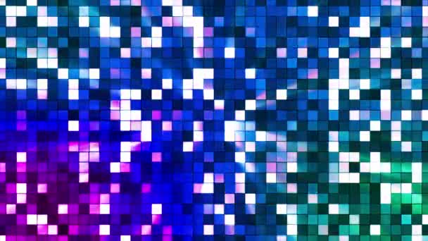 Émission Twinkling Hi-Tech Squares, Multi Couleur, Abstrait, Boucle, En Haute Qualité 