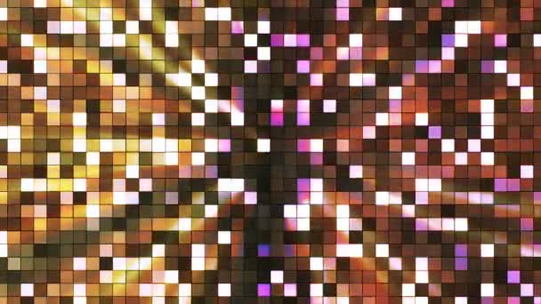 Émission Twinkling Hi-Tech Squares, Marron, Abstrait, Boucle, En Haute Qualité — Video