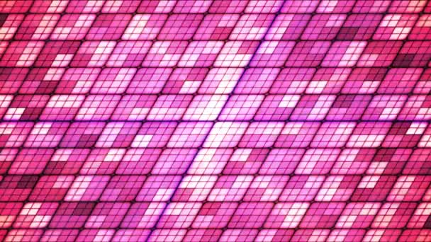 Broadcast Twinkling Slant Hi-Tech Cubes, Magenta, Abstract, Loopable, HD — Stock Video