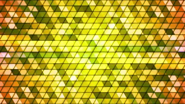 Triangles Cubiques Hi-Tech De Diffusion, Vert, Abstrait, Boucle, En Haute Qualité — Video