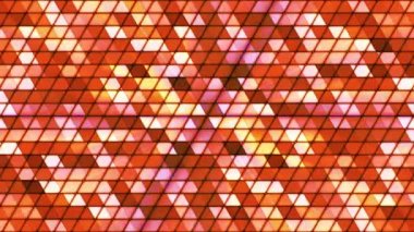 Yayın Twinkling Kübik Hi-Tech Üçgenler, Turuncu, Soyut, Loopable, Hd